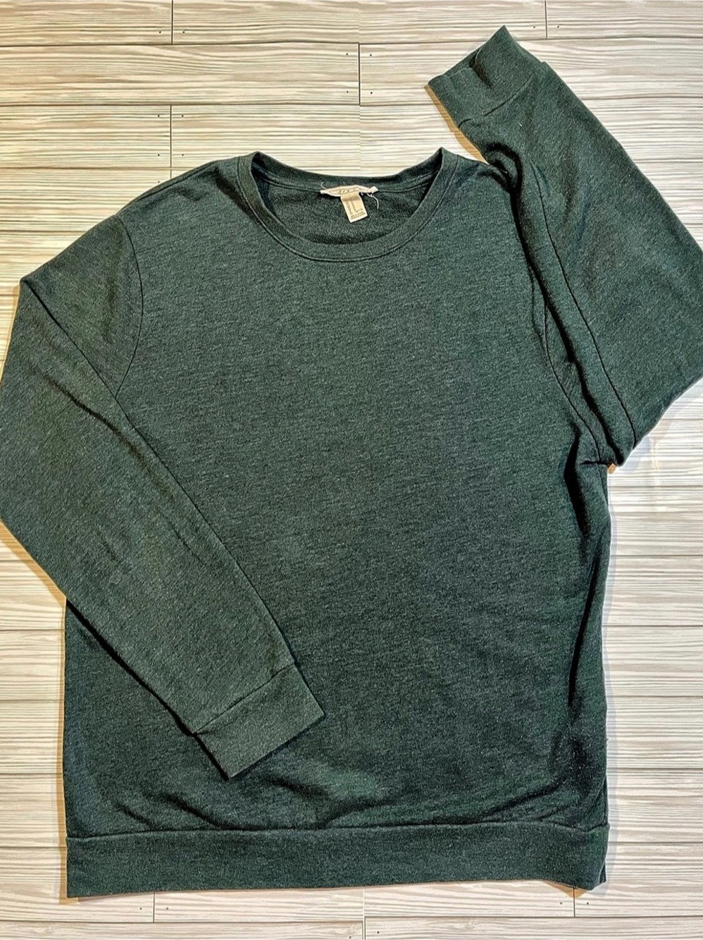 21 Men Crewneck Long Sleeve Green Size XL